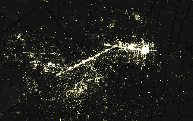 Mexico City - 2005 to 2012 photo density